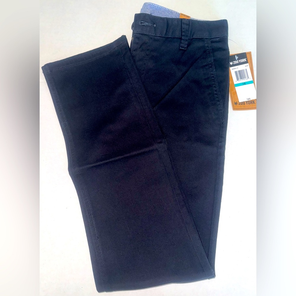 Zoo York Black Slim Fit Pants Boys